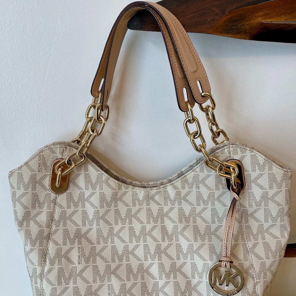 Michael Kors White Lilly Tote (Large)